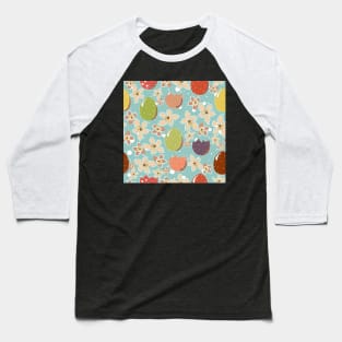 Floral Eggs Baseball T-Shirt